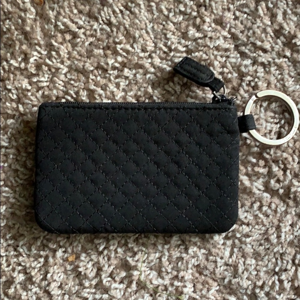 VERA BRADLEY Plain black card wallet